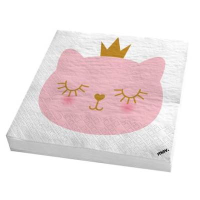 Guardanapos Gata Princesa