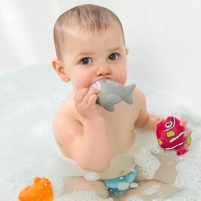 Ludi - 4 Brinquedos de Banho - Peixes