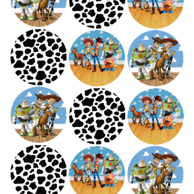 Impressão comestível Bolachas/Cupcakes Toy Story