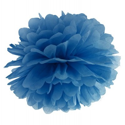 Pompom 40cm Azul escuro