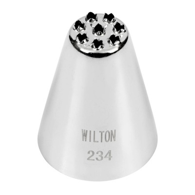 Bico de confeitar metálico prateado WILTON 234