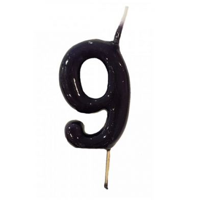 Vela Nº Preta -6cm