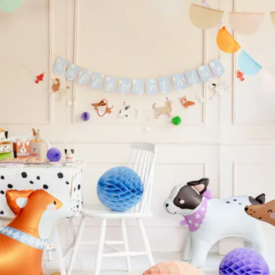 Faixa Happy Birthday Cães