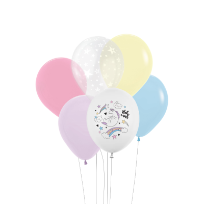 Bouquet 6 balões Unicórnio