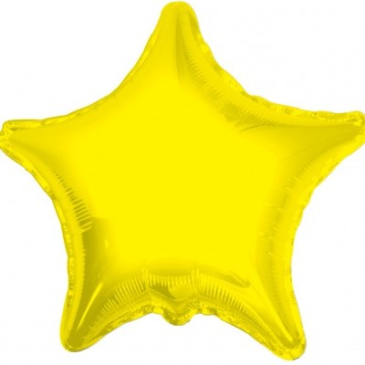 Balão Estrela Amarelo 46cm