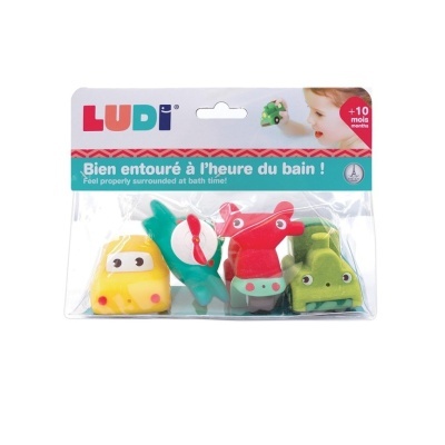 Ludi - 4 Brinquedos de Banho - Veículos