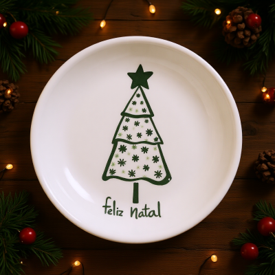 Prato Pequeno Feliz Natal