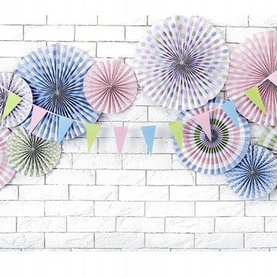 Rosetas mix azul claro x3