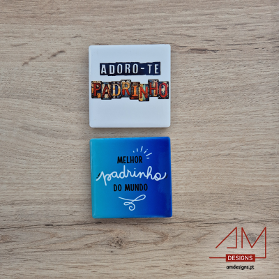 Ímãs em Azulejo de Cerâmica – Um Presente Especial para Padrinhos e Madrinhas - Edição Páscoa