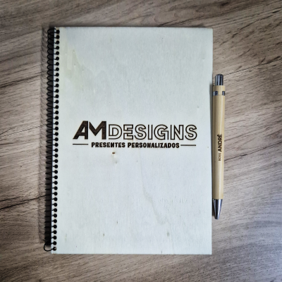 Brinde Empresarial – Caneta em Bambu ECO Personalizada 360º