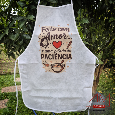 Conjunto Avental + Colher de Pau Personalizados – Especial Dia da Mãe