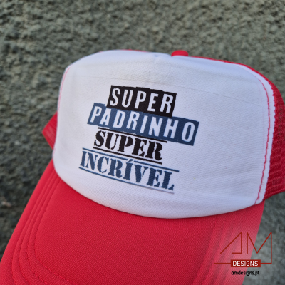 Boné Trucker Vermelho – Especial Padrinho - Páscoa