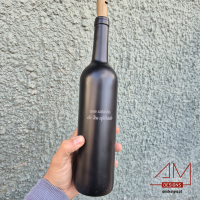 Garrafa de Vidro Personalizada para o Padrinho