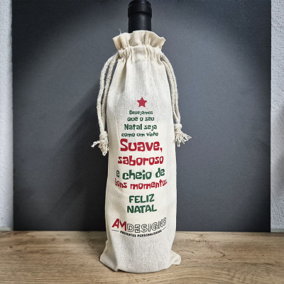 Brinde Empresarial – Saco de Algodão para Garrafa