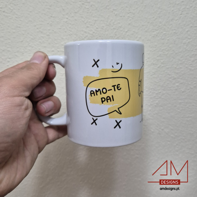 Caneca de Cerâmica - Tu és o Melhor Pai do Mundo - Especial Dia do Pai