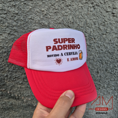 Boné Trucker Vermelho – Especial Padrinho - Páscoa