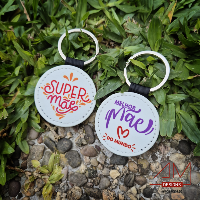 Porta-Chaves em Pele – Especial Dia da Mãe
