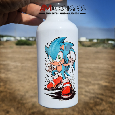 Garrafa de Alumínio Personalizada - Sonic