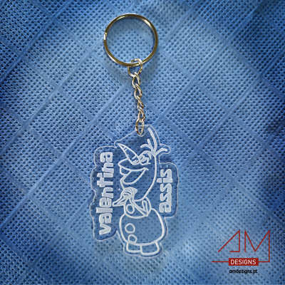 Porta-Chaves Personalizado em Acrílico – Boneco Animado