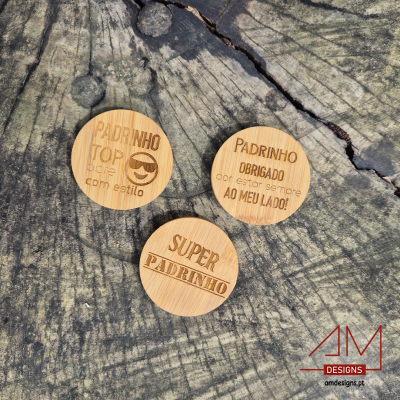 Abre-Cápsulas em Bamboo - Padrinho - Páscoa