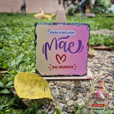 Pedra de Ardósia Pequena a Cores – Especial Dia da Mãe