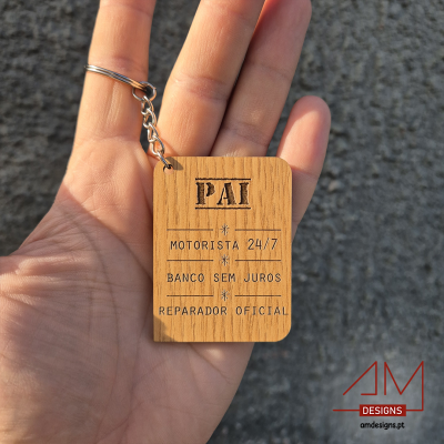Porta-Chaves em Madeira – Especial Dia do Pai