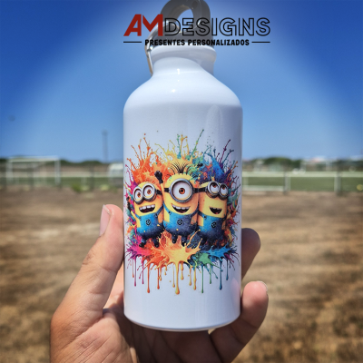 Garrafa de Alumínio Personalizada - Minions