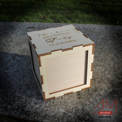 Cubo Porta-Fotografias Personalizável