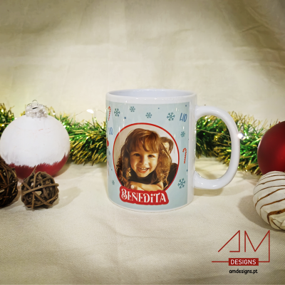 Caneca de Natal com fotografia para Criança