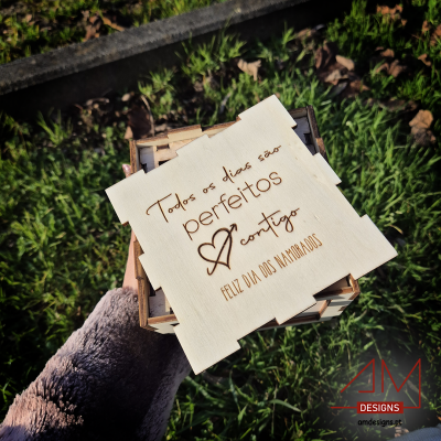 Cubo Porta-Fotografias Personalizável