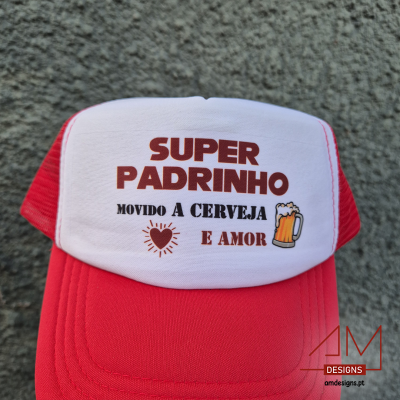Boné Trucker Vermelho – Especial Padrinho - Páscoa
