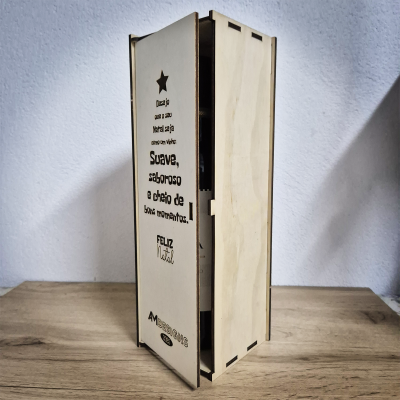 Brinde Empresarial – Caixa de Vinho em Madeira para 1 Garrafa