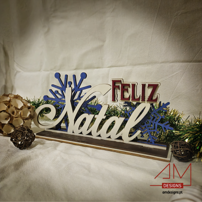 Peça Decorativa Feliz Natal