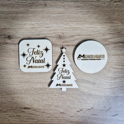 Brinde Empresarial – Íman em Madeira Personalizado