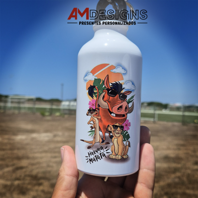 Garrafa de Alumínio Personalizada - Rei Leão