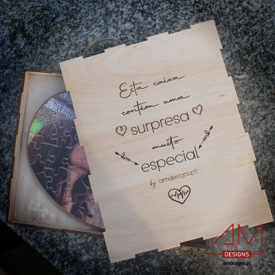 Puzzle Coração Personalizado – Uma Peça de Amor Única!