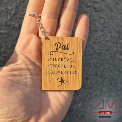 Porta-Chaves em Madeira – Especial Dia do Pai