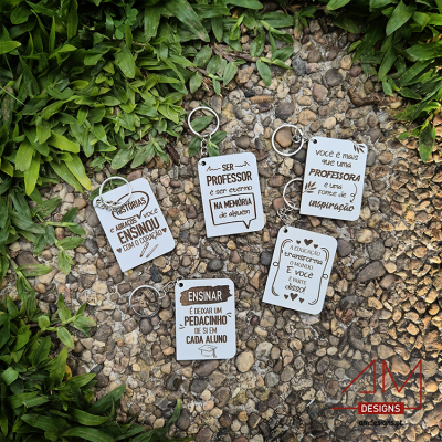 Porta-Chaves em Madeira –  Lembrança Escolar para Professores, Auxiliares, Educadoras