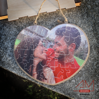 Puzzle Coração Personalizado – Uma Peça de Amor Única!