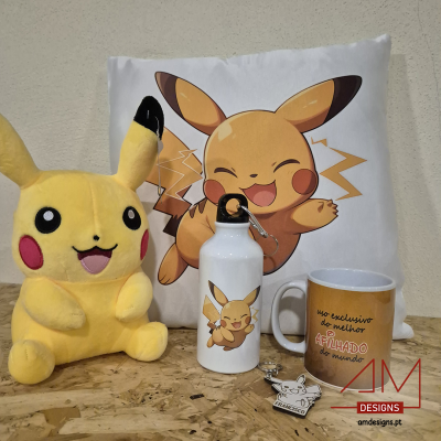Kit Personalizado Pikachu – Um Presente Mágico para o Afilhado