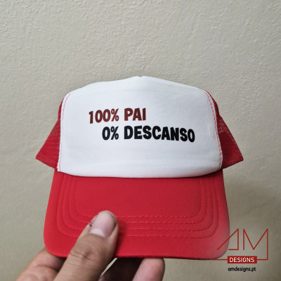 Boné Trucker Vermelho – Especial Dia do Pai