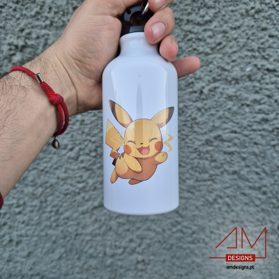 Garrafa de Alumínio Personalizada - Desenhos Animados - Afilhados - Edição Páscoa