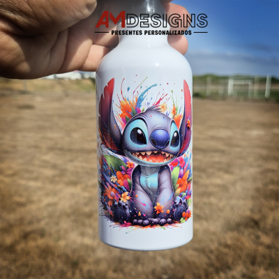 Garrafa de Alumínio Personalizada - Stitch