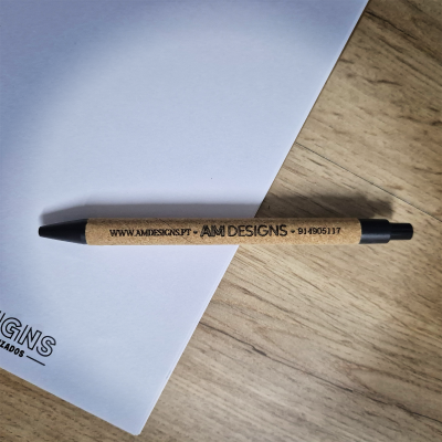 Brinde Empresarial – Caneta Eco Cork Personalizada