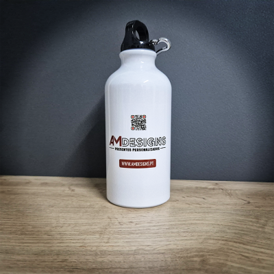 Brinde Empresarial – Garrafa de Alumínio 400 ml Personalizada