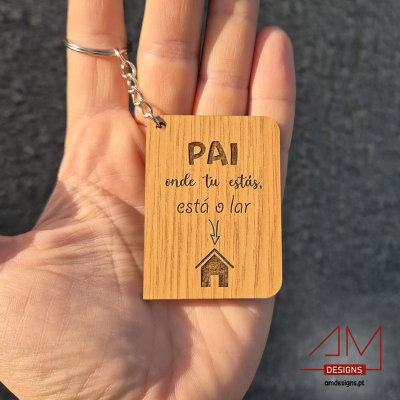 Porta-Chaves em Madeira – Especial Dia do Pai