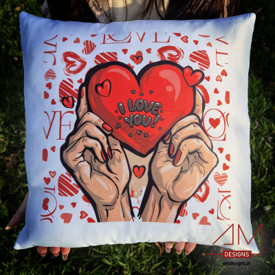 Almofada Personalizável – Um Abraço Cheio de Amor