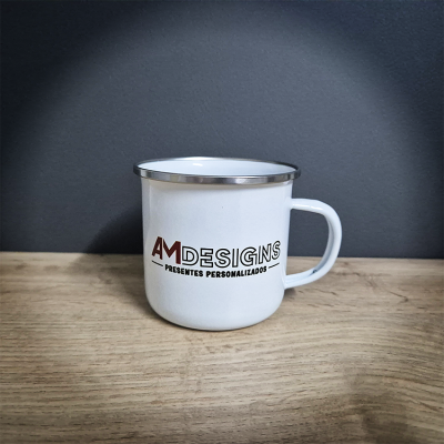 Brinde Empresarial – Caneca Metálica Personalizada