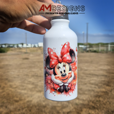 Garrafa de Alumínio Personalizada - Minnie