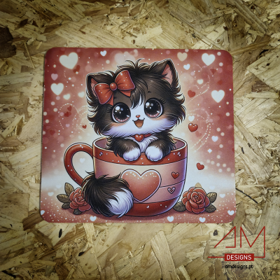 Tapete de Rato - Gato Valentine